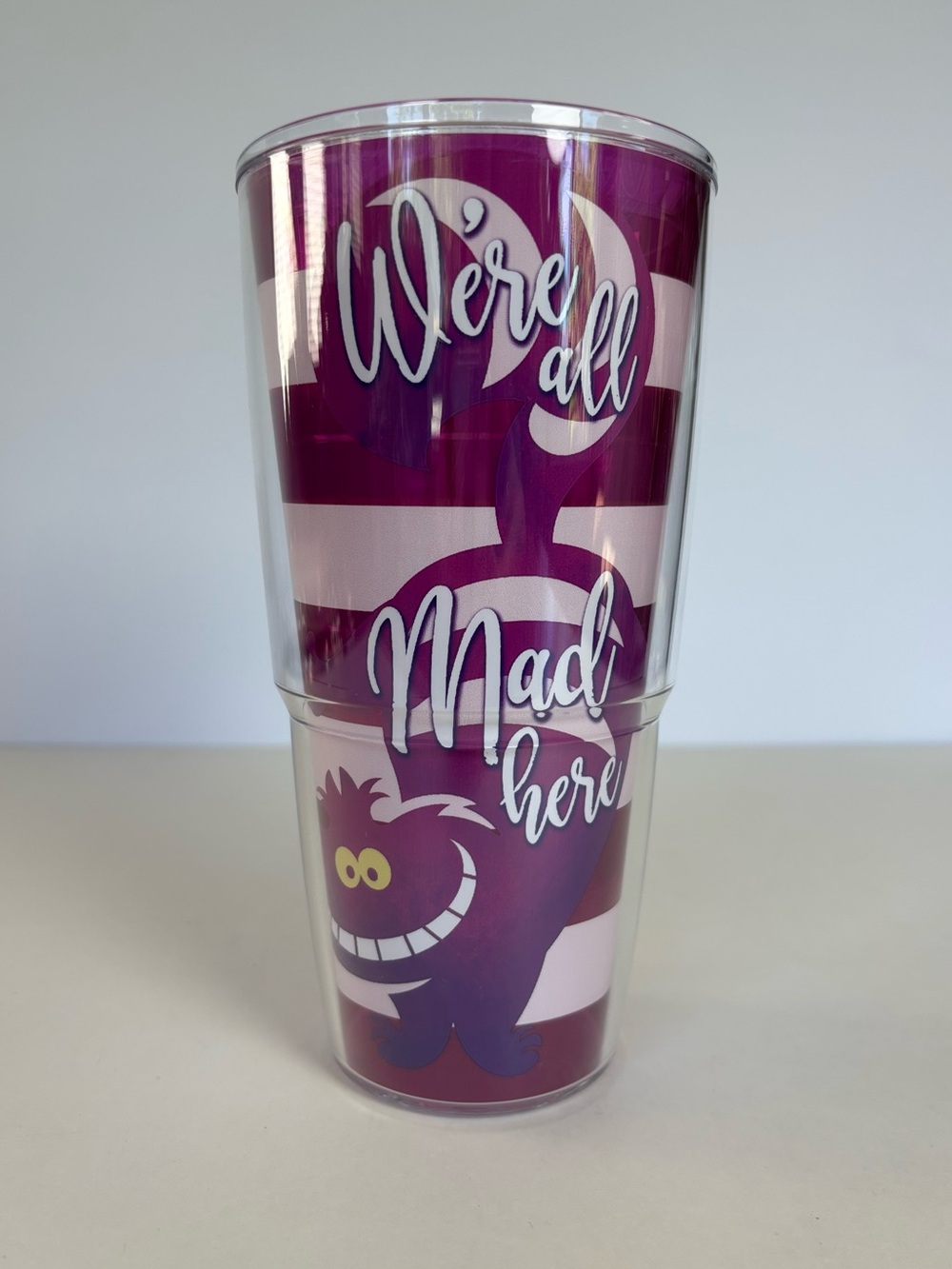 Tervis Disney Alice in Wonderland Cheshire Cat We’re All Mad Here Tumbler